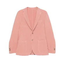 Luigi Bianchi - Salmon Pink Cotton Jacket - Größe 50 - pink Luigi Bianchi - Salmon Pink Cotton Jacket - Größe 50 - pink