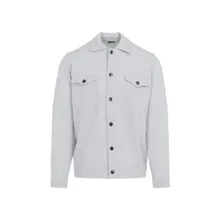 Kiton - Light Grey Cashmere Button-Up Jacket With Minimali - Größe M - grau Kiton - Light Grey Cashmere Button-Up Jacket With Minimali - Größe M - grau
