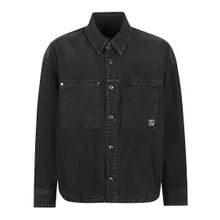 Wooyoungmi - Relaxed Fit Denim Shirt With Vintage Appeal - Größe 50 - schwarz Wooyoungmi - Relaxed Fit Denim Shirt With Vintage Appeal - Größe 50 - schwarz
