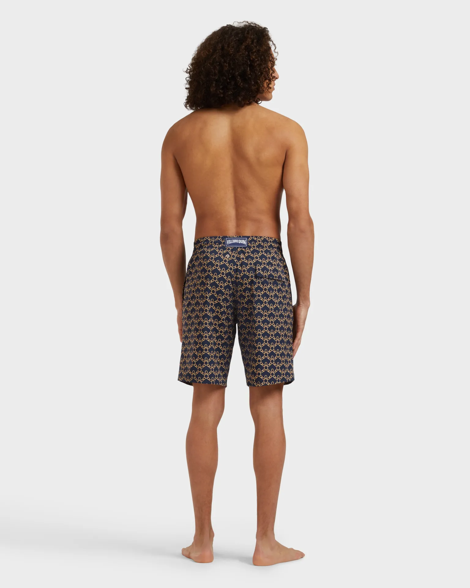 Vilebrequin - Lange Turtles Chain Stretch-badeshorts Für Herren - Bademode - Okorise - Blau - Größe L – Bild 4