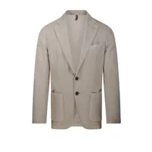 SANTANIELLO - Classic Tailored Jacket With Notched Lapel - Größe 48 - beige SANTANIELLO - Classic Tailored Jacket With Notched Lapel - Größe 48 - beige