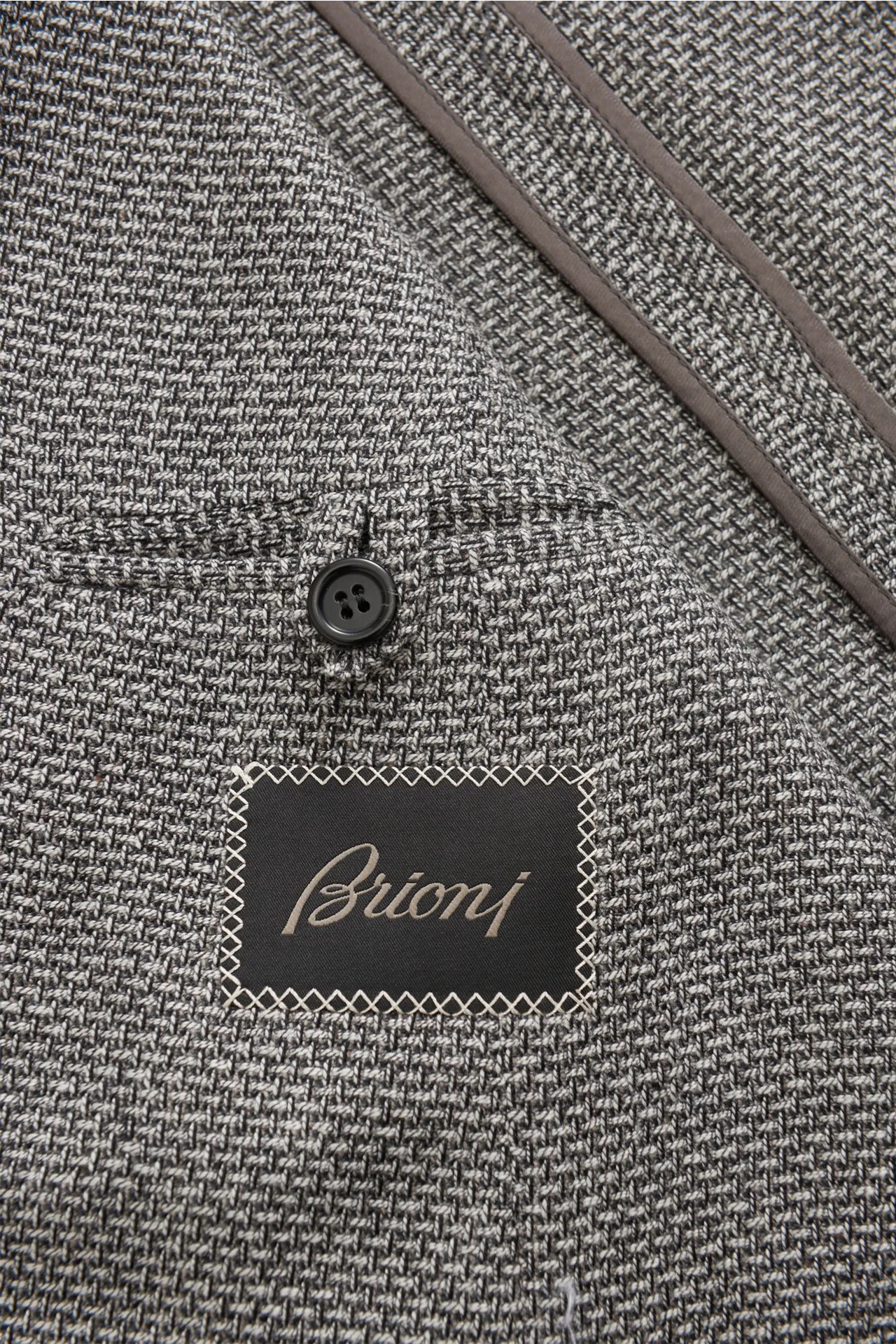 Brioni - Herren - Cashmere Sakko 'Plume' grau/offwhite – Bild 3