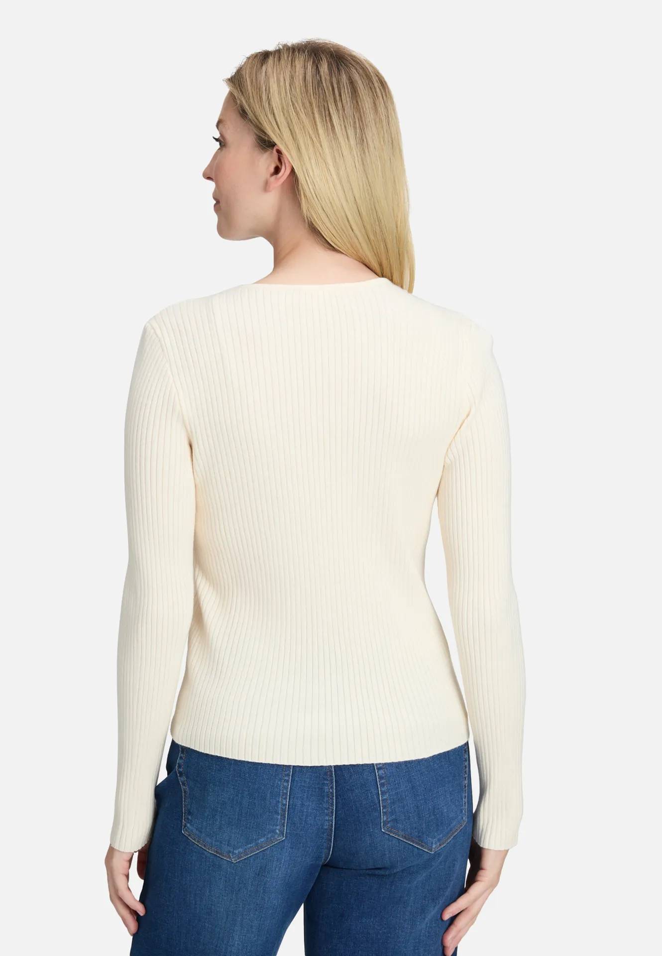 Feinstrickpullover mit Rippenstruktur Feinstrickpullover mit Rippenstruktur