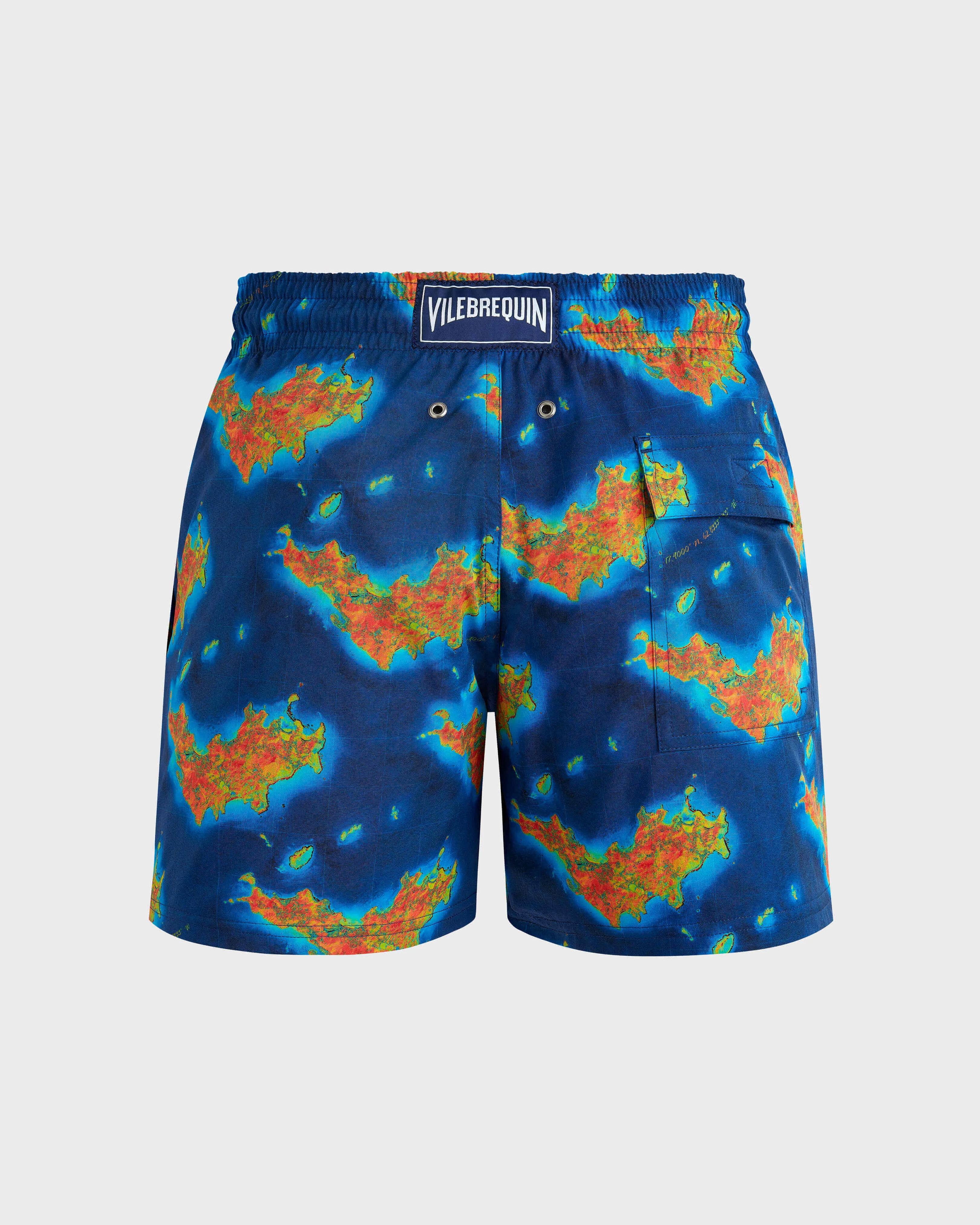 Vilebrequin - Kurze Bathymétrie Des Oceans Saint Barthélemy Stretch-badeshorts Für Herren - Bademode - Monrise - Blau - Größe XXL – Bild 2
