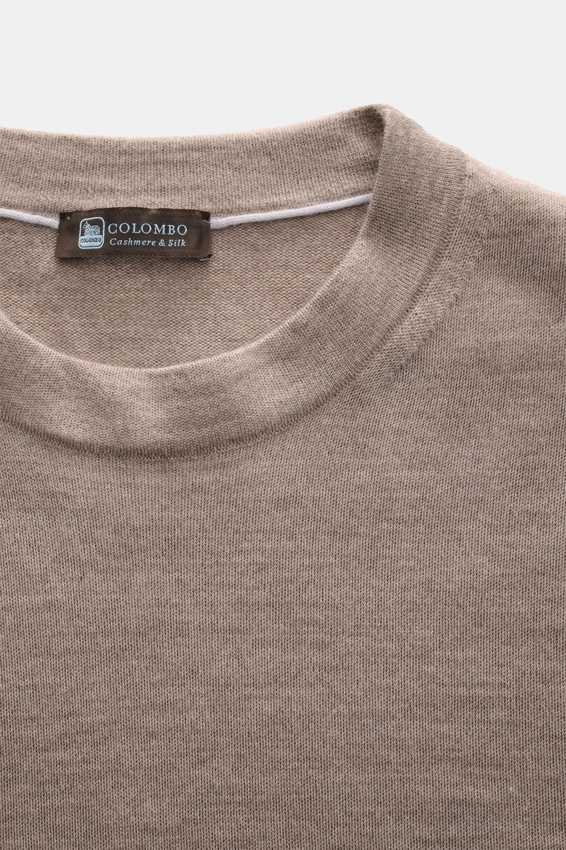 Colombo - Herren - Rundhalspullover taupe meliert – Bild 2