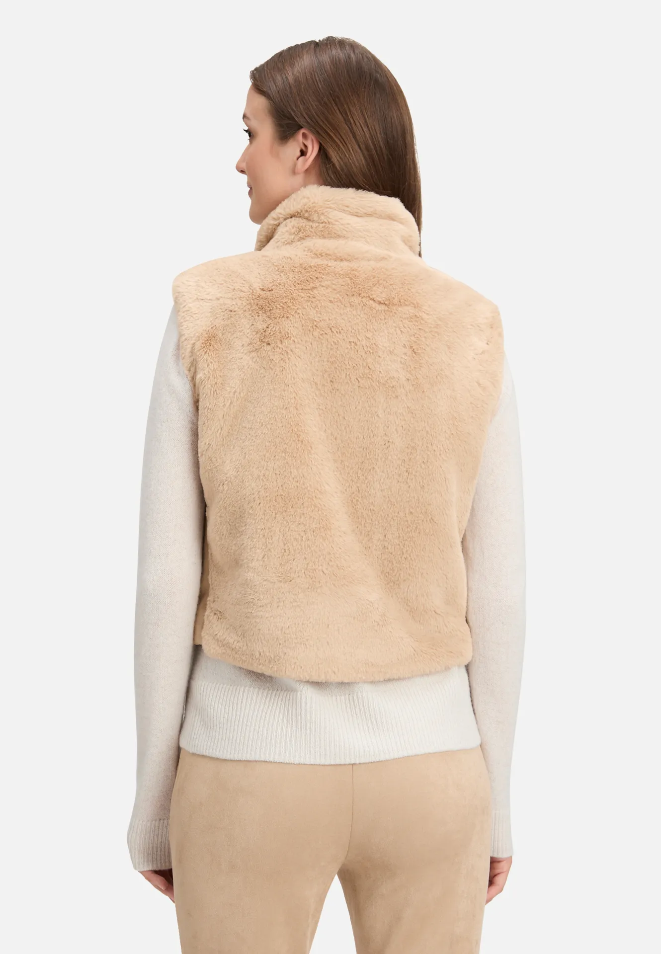 Plüschweste mit Reißverschluss Plüschweste mit Reißverschluss
