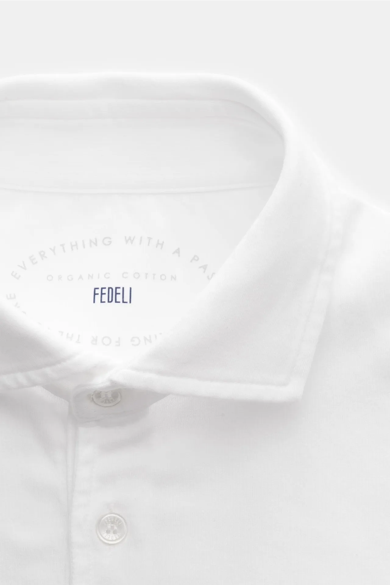 Fedeli - Herren - Jersey Longsleeve-Poloshirt 'Zero' weiß – Bild 2