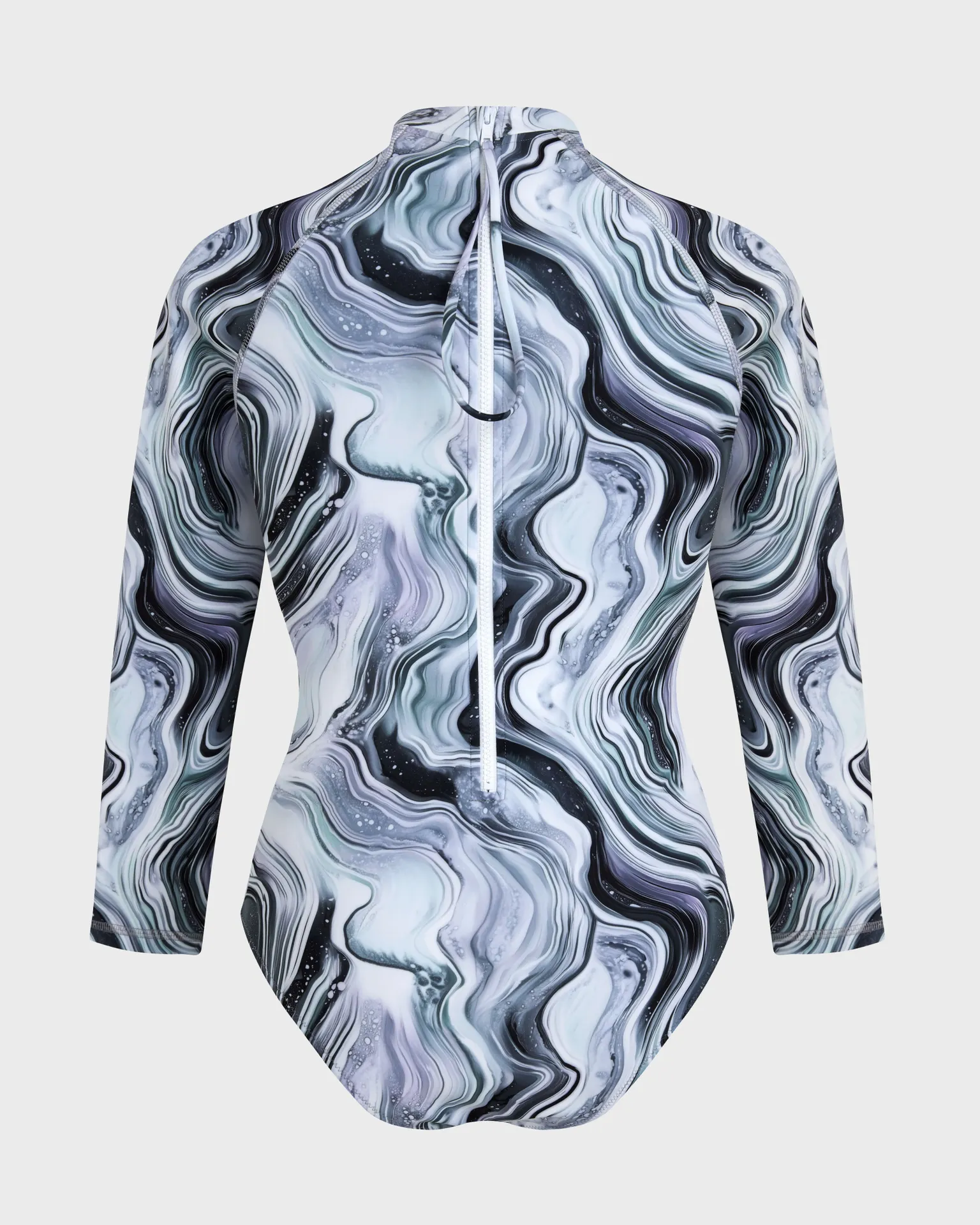 Vilebrequin - Einteiliger Marble Rashguard Mit Uv-schutz Für Damen - Rashguard - Lexane - Weiss - Größe L – Bild 2
