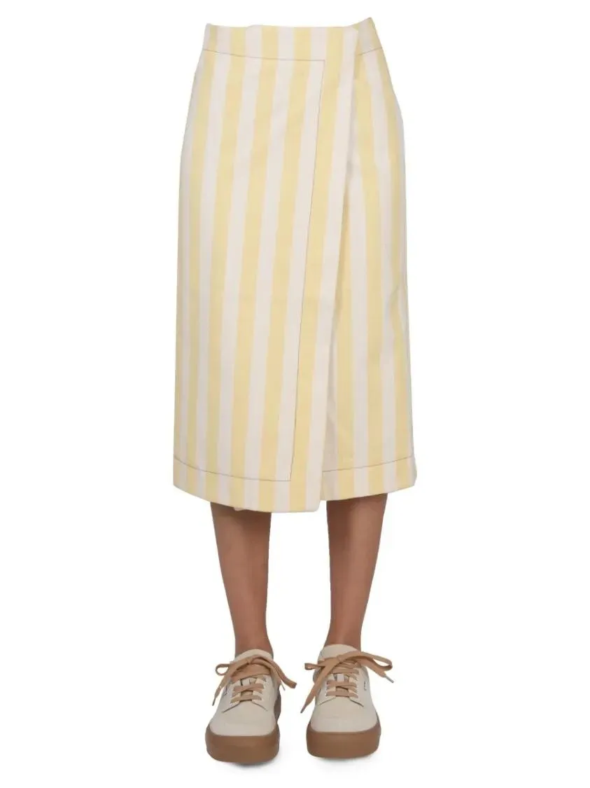 Sunnei - Striped Pattern Skirt - Größe XS - beige Sunnei - Striped Pattern Skirt - Größe XS - beige