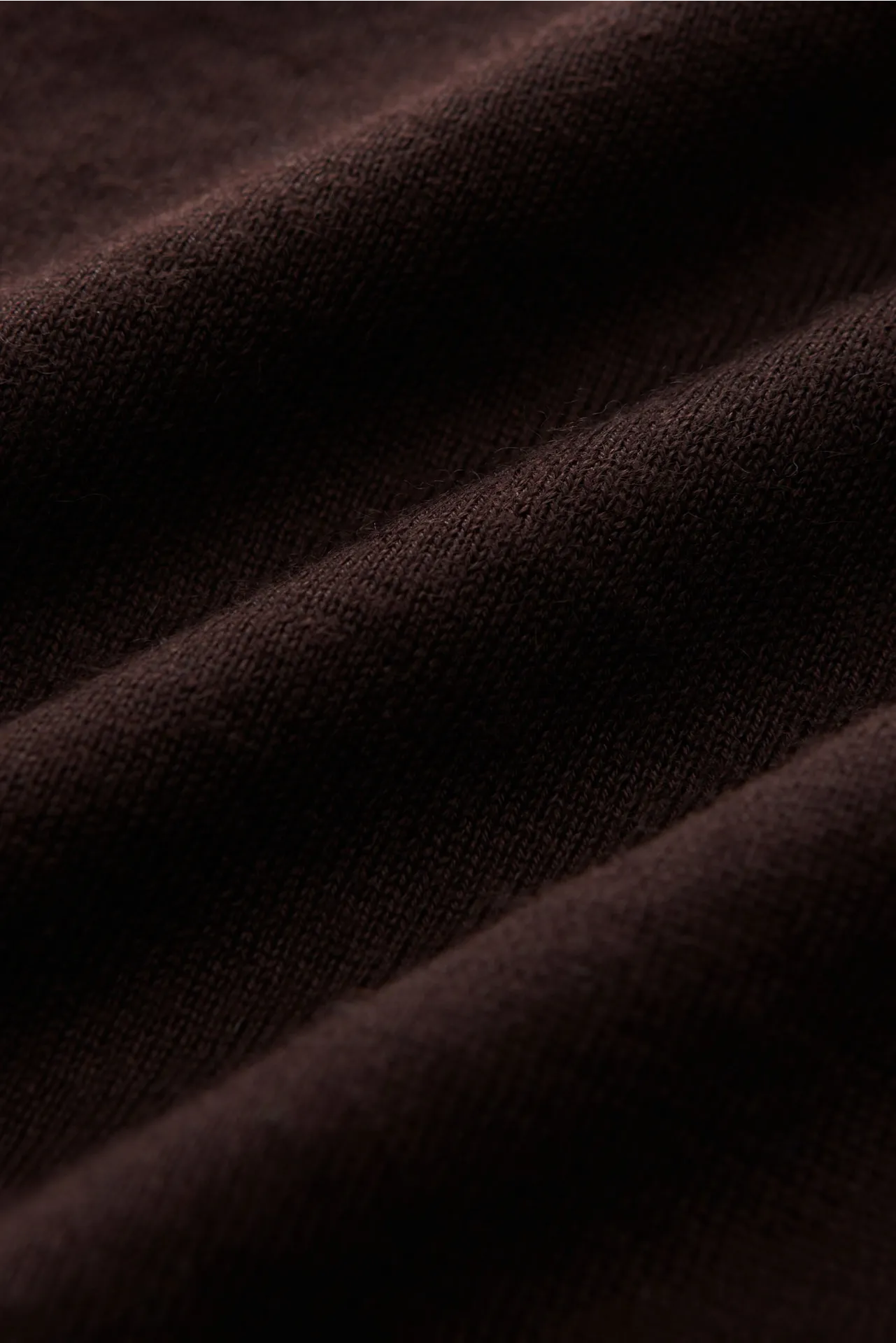 Fedeli - Herren - Feinstrick V-Neck Pullover dunkelbraun – Bild 4
