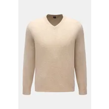 Fedeli - Herren - V-Neck Pullover beige meliert Fedeli - Herren - V-Neck Pullover beige meliert