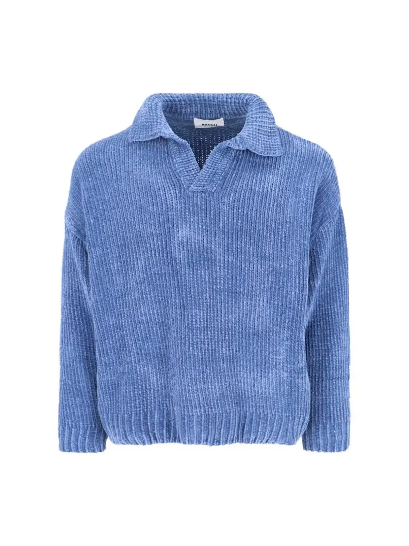 Bonsai - Chenille Polo – Light Blue - Größe XL - blau Bonsai - Chenille Polo – Light Blue - Größe XL - blau