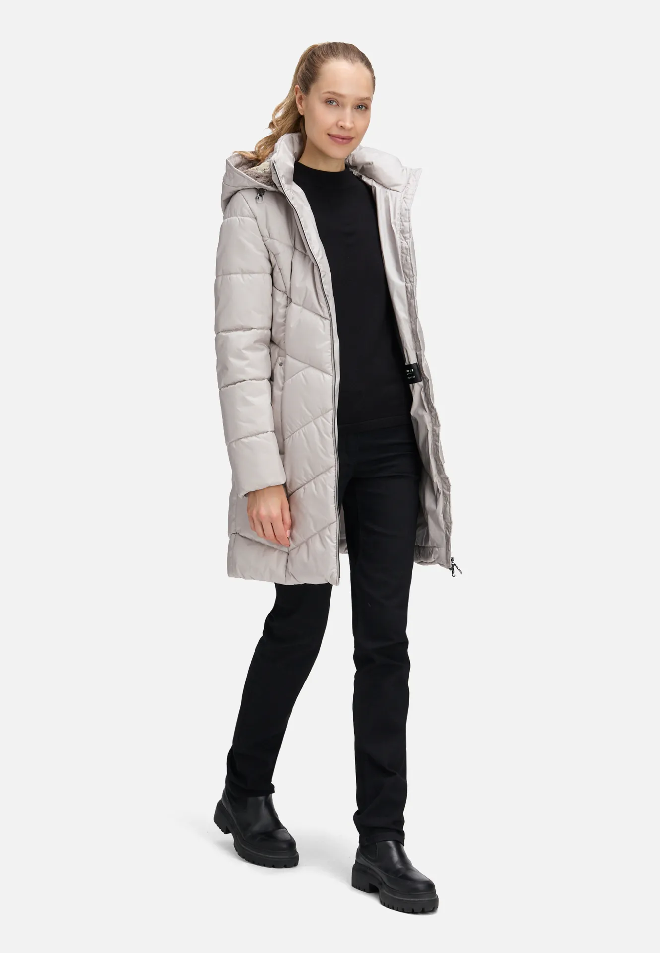 Outdoorjacke mit abnehmbarer Kapuze – Bild 2