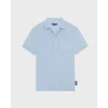 Vilebrequin - Solid Bowling-hemd Aus Leinen Für Herren – Vilebrequin X Highsnobiety - Hemd - Charli - Blau - Größe M Vilebrequin - Solid Bowling-hemd Aus Leinen Für Herren – Vilebrequin X Highsnobiety - Hemd - Charli - Blau - Größe M