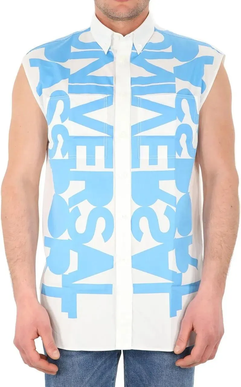 Burberry - Burberry Cotton Printed Shirt - Größe M - weiß – Bild 2