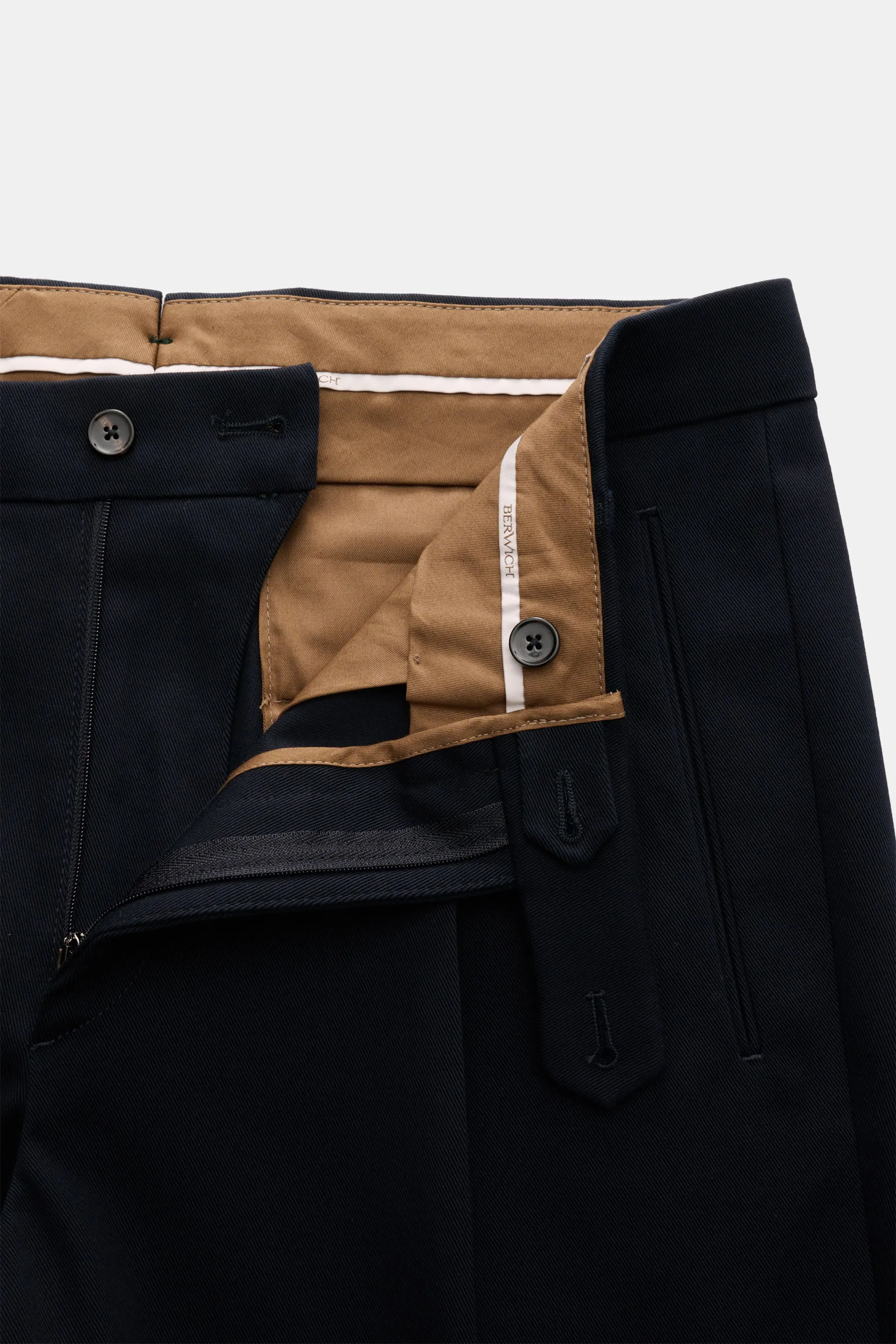 Berwich - Herren - Baumwollhose 'Retro Long' navy – Bild 4