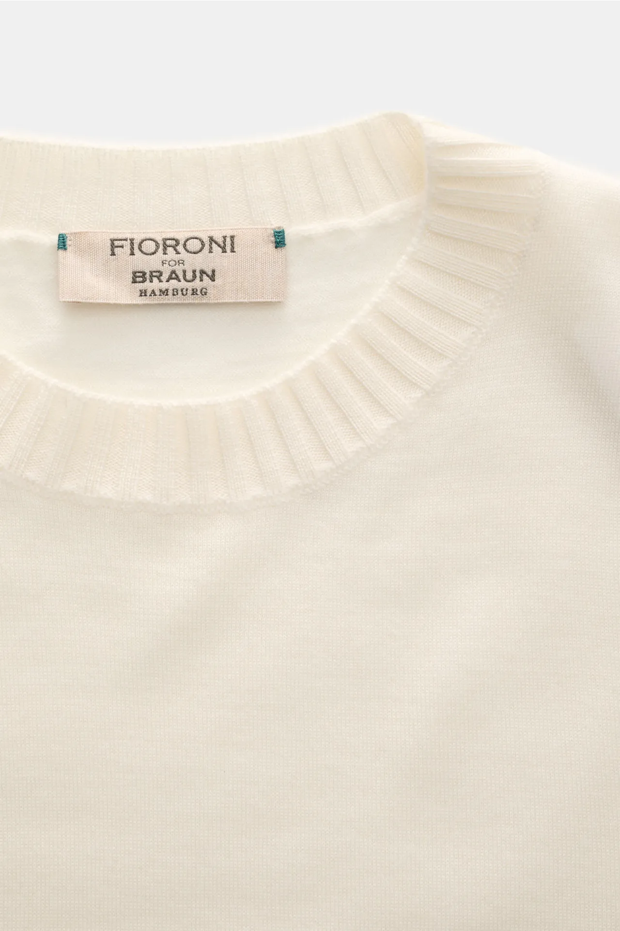 Fioroni - Herren - Cashmere Rundhalspullover creme – Bild 2