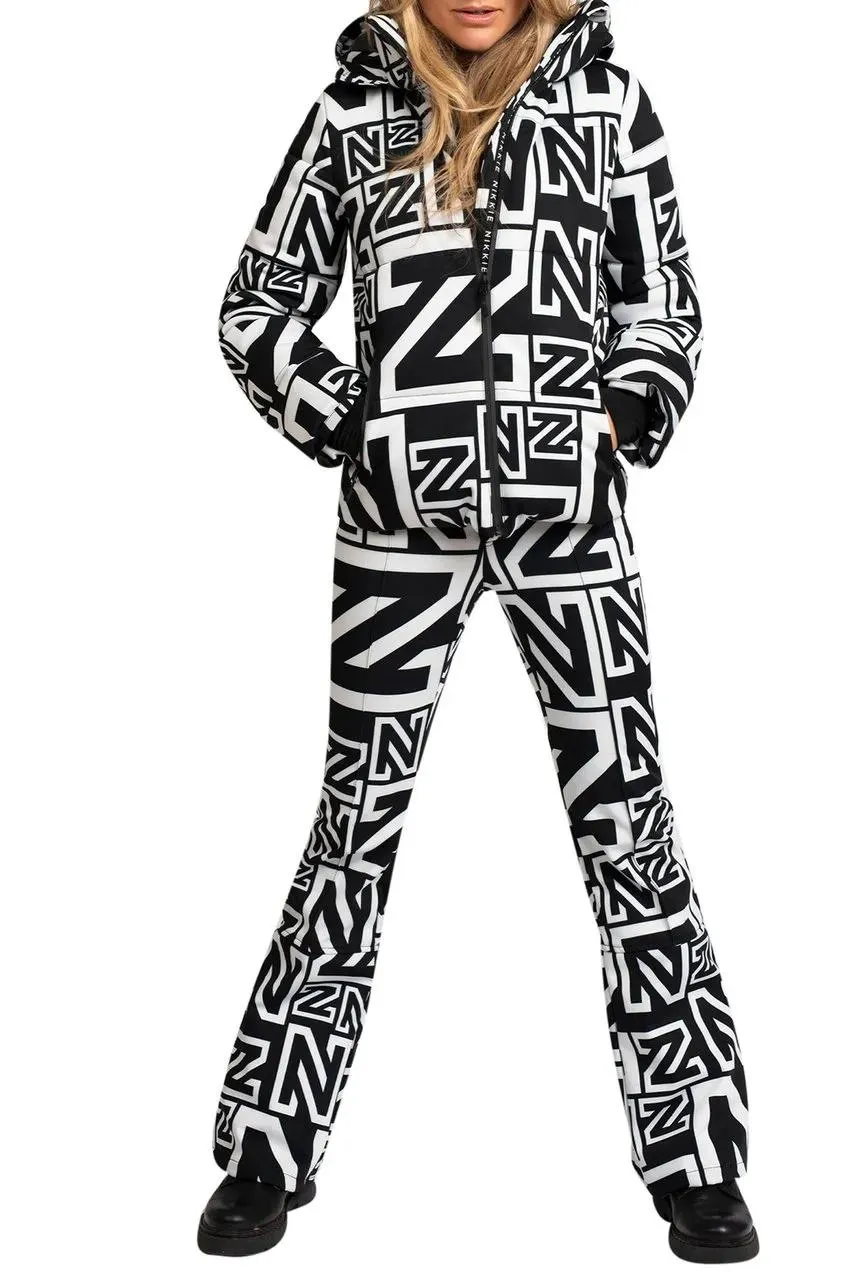 NIKKIE - Logo Mix Ski Pants Zwart - Größe 34 - schwarz – Bild 2