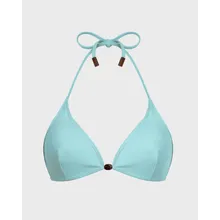 Vilebrequin - Solid Neckholder-bikinioberteil Mit Perlen Für Damen - Bademode - Flette - Blau - Größe M Vilebrequin - Solid Neckholder-bikinioberteil Mit Perlen Für Damen - Bademode - Flette - Blau - Größe M