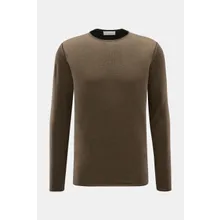 Kiefermann - Herren - Merino Rundhalspullover %27Lutzs%27 khaki meliert Kiefermann - Herren - Merino Rundhalspullover %27Lutzs%27 khaki meliert