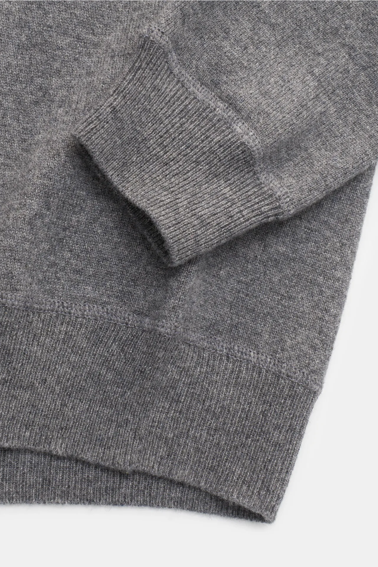 von Braun - Herren - Cashmere Rundhalspullover grau meliert – Bild 3