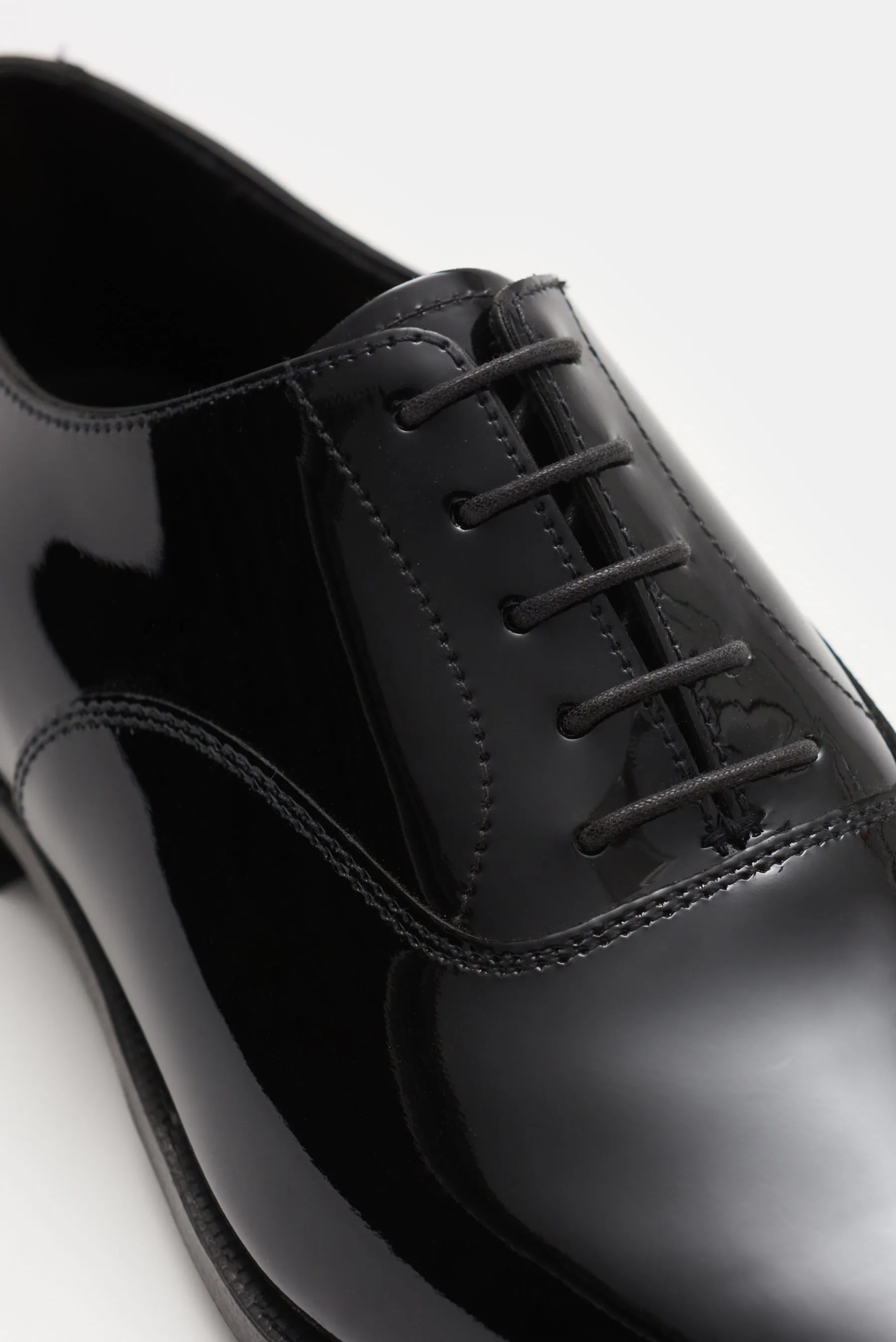 Crockett & Jones - Herren - Lackleder Oxford 'Overton' schwarz – Bild 3