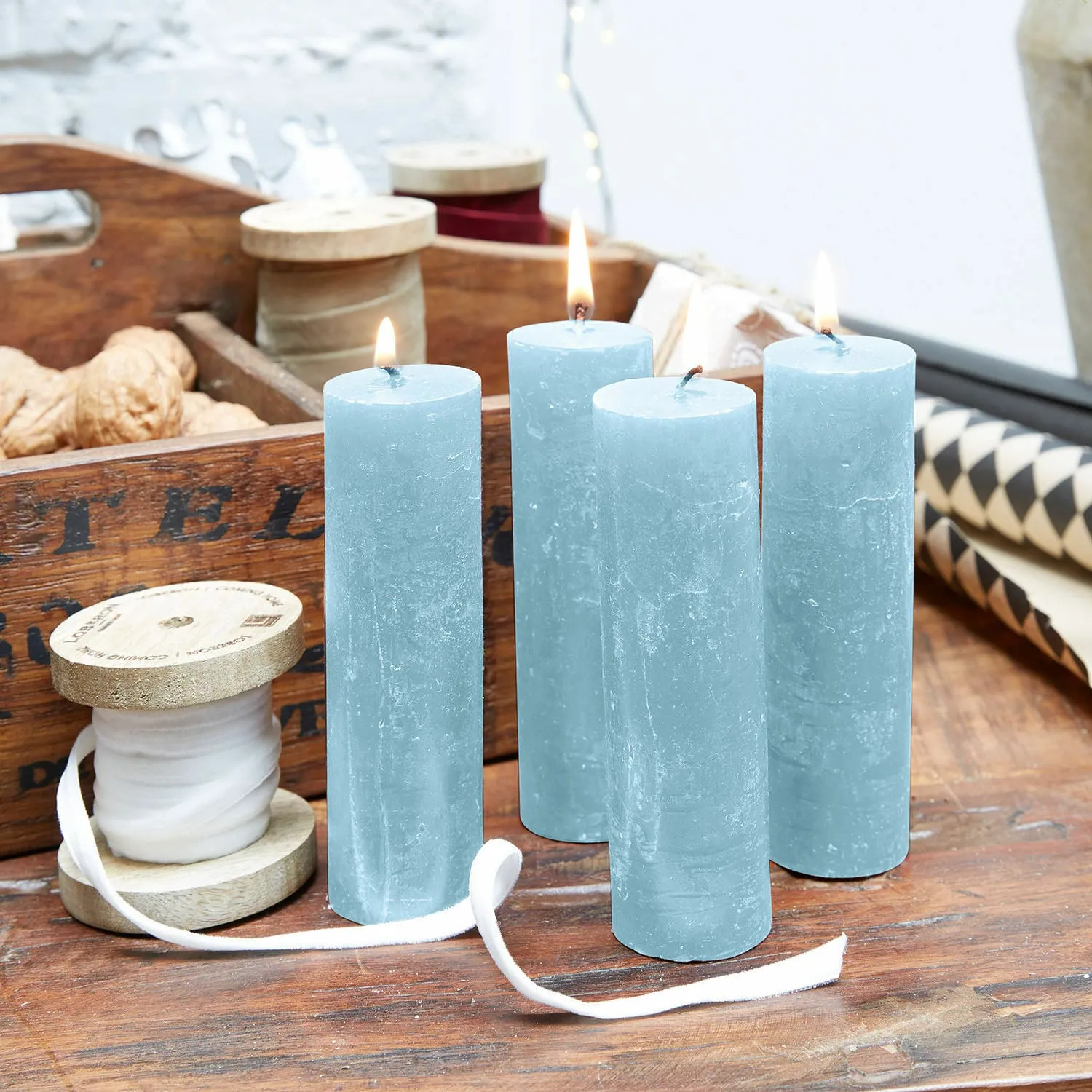 Kerze 4er Set Muriel – Bild 2