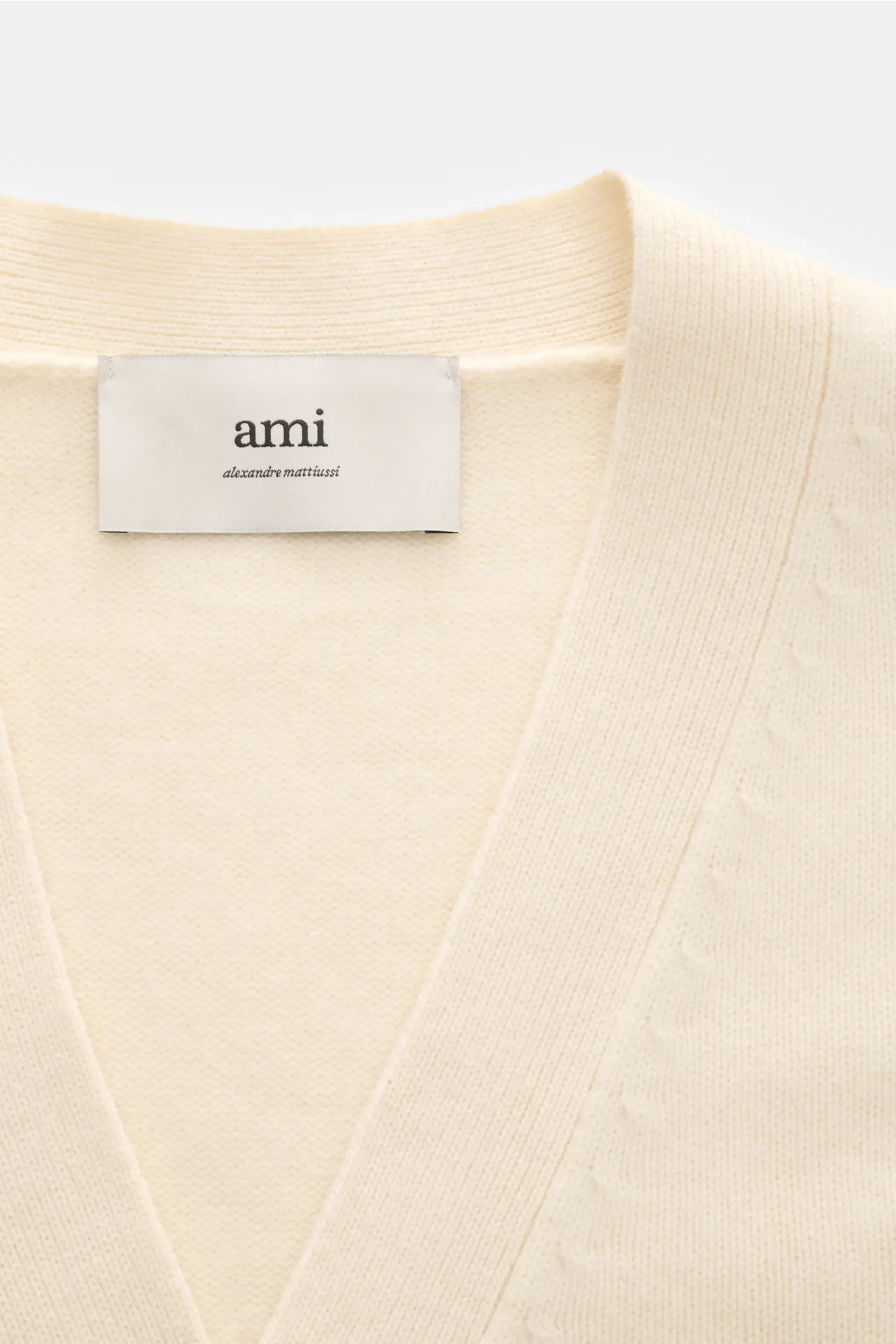 Ami Paris - Herren - Cardigan creme – Bild 2