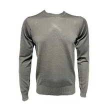 Emporio Armani - Black Virgin Wool Knitwear - Größe 50 - grau Emporio Armani - Black Virgin Wool Knitwear - Größe 50 - grau