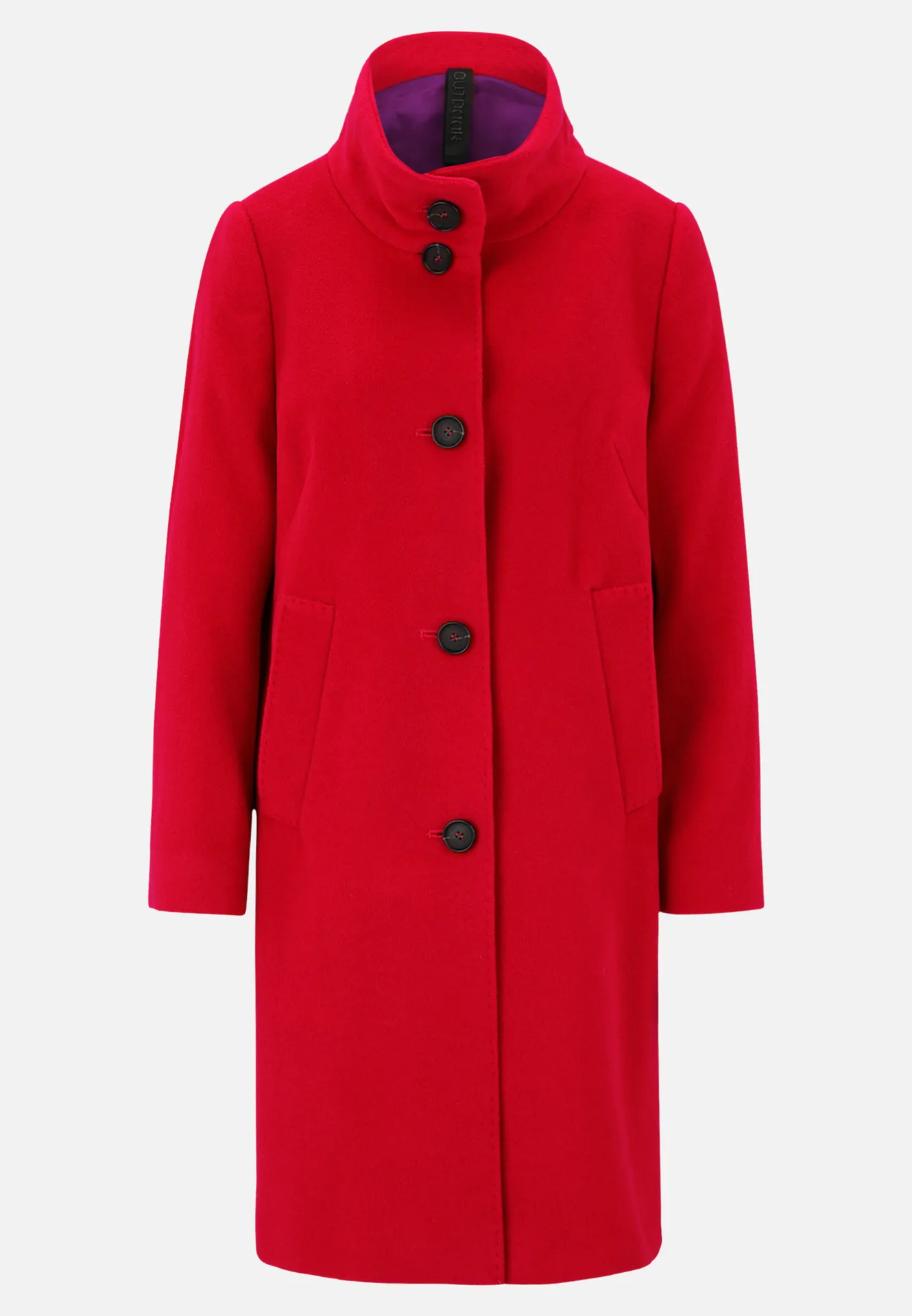 Wollmantel mit Kragen