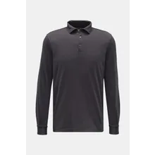 Fedeli - Herren - Jersey Longsleeve-Poloshirt %27Zero%27 dunkelgrau Fedeli - Herren - Jersey Longsleeve-Poloshirt %27Zero%27 dunkelgrau