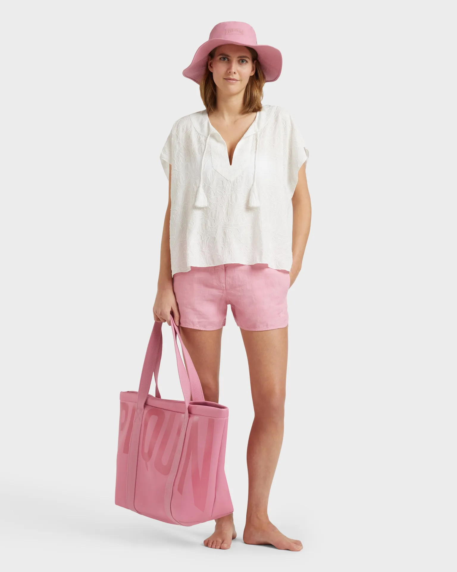 Vilebrequin - Bermudashorts Aus Leinen Für Damen - Bermuda - Loise - Rosa - Größe M – Bild 5