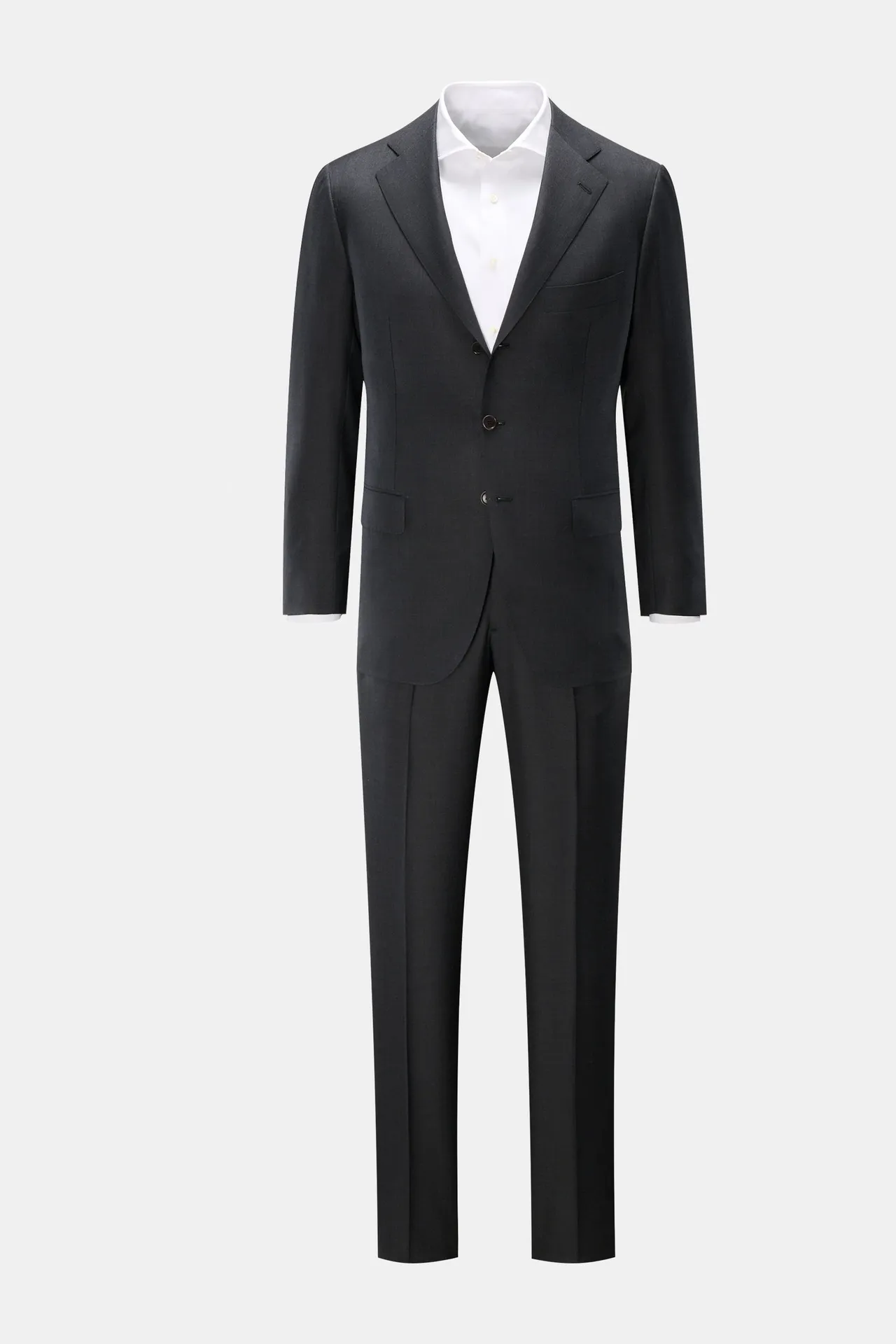 Cesare Attolini - Herren - Anzug dunkelgrau meliert Cesare Attolini - Herren - Anzug dunkelgrau meliert