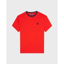Vilebrequin - Bicolor T-shirt Aus Bio-baumwolle Für Herren - T-shirt - Tewis - Rot - Größe M Vilebrequin - Bicolor T-shirt Aus Bio-baumwolle Für Herren - T-shirt - Tewis - Rot - Größe M
