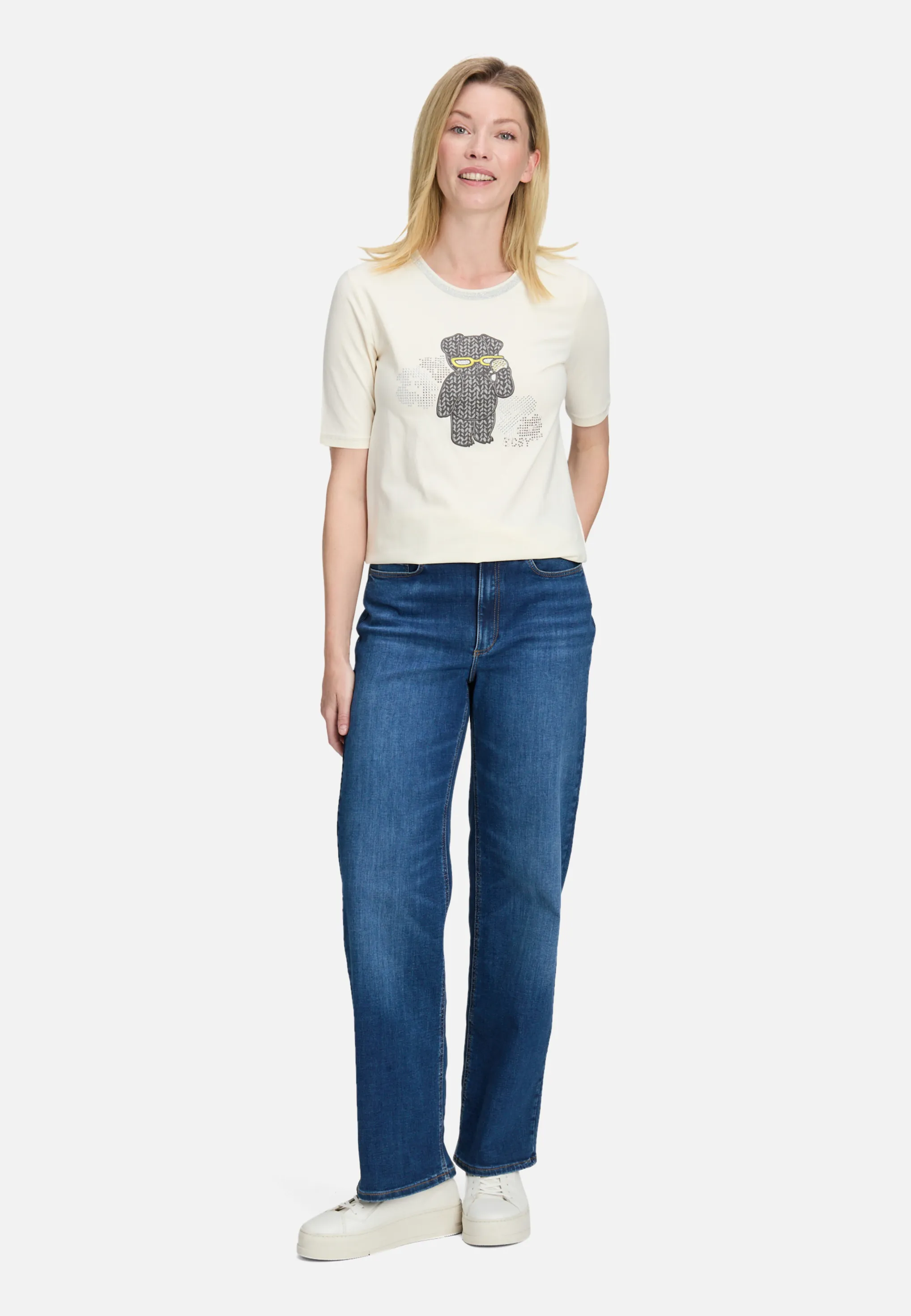 Basic Shirt mit Applikation – Bild 2