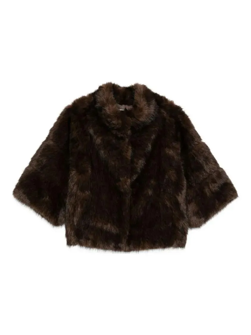 Betta Corradi - Cropped Faux Fur Coat - Größe S - schwarz Betta Corradi - Cropped Faux Fur Coat - Größe S - schwarz