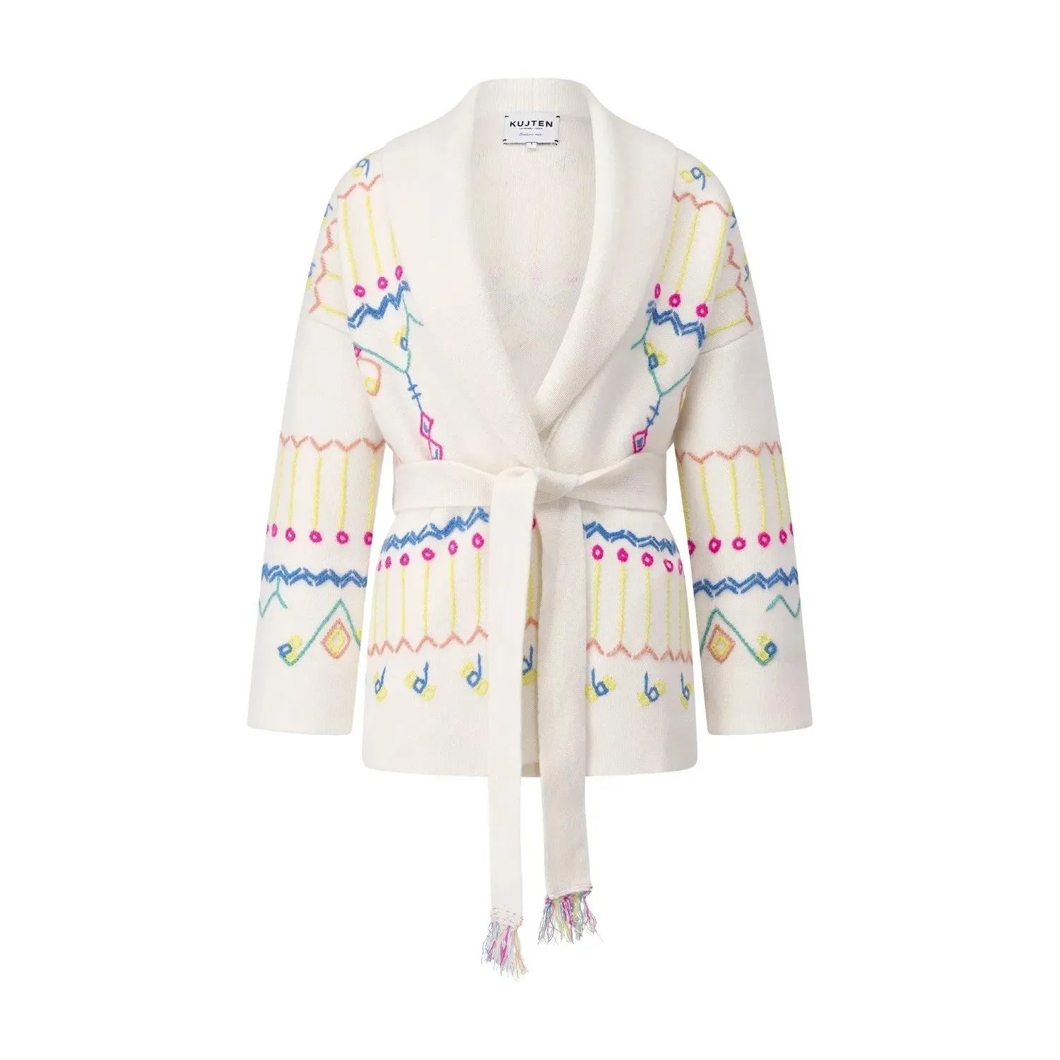 Kujten - Kurzer Mantel Mazigh aus Kaschmir - Größe XS/S - creme Kujten - Kurzer Mantel Mazigh aus Kaschmir - Größe XS/S - creme