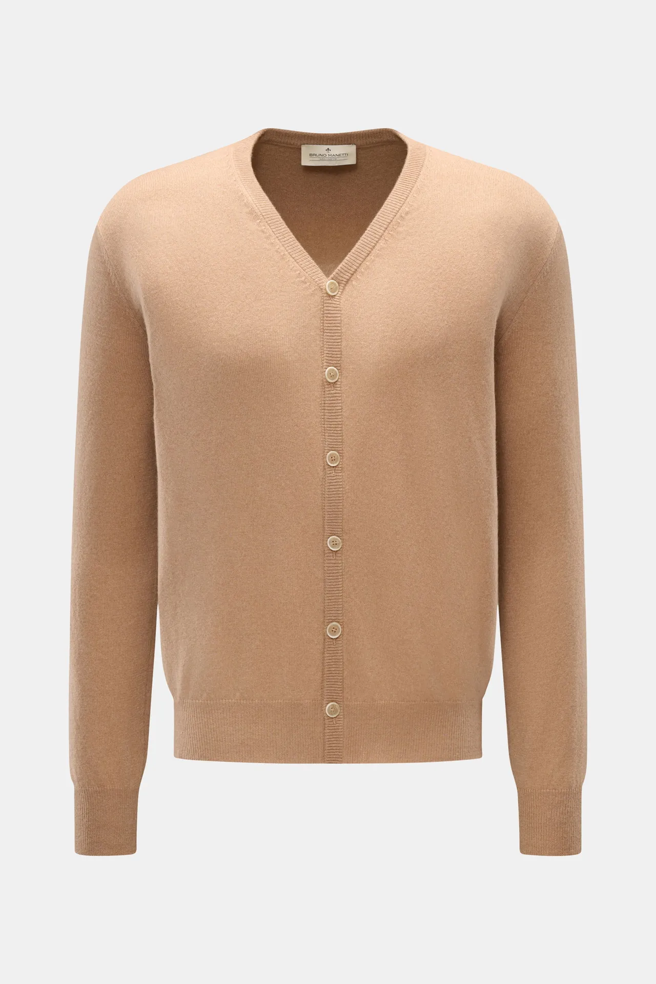 Bruno Manetti - Herren - Cashmere Cardigan hellbraun Bruno Manetti - Herren - Cashmere Cardigan hellbraun