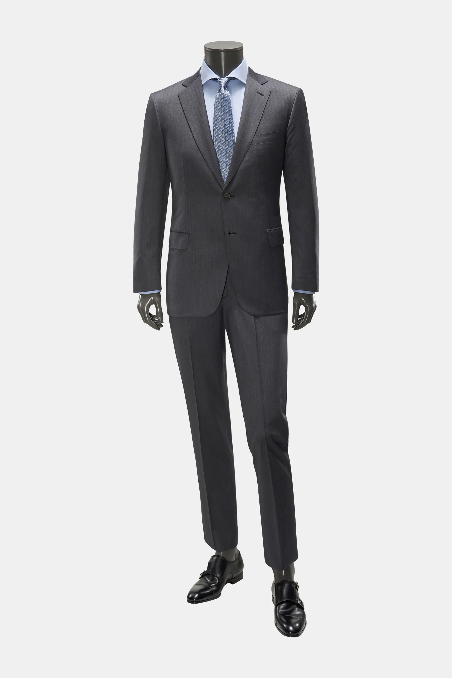 Brioni - Herren - Anzug 'Brunico' dunkelgrau – Bild 3