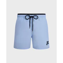 Vilebrequin - Zweifarbige Solid Bicolore Badeshorts Für Herren - Bademode - Moka - Blau - Größe L Vilebrequin - Zweifarbige Solid Bicolore Badeshorts Für Herren - Bademode - Moka - Blau - Größe L