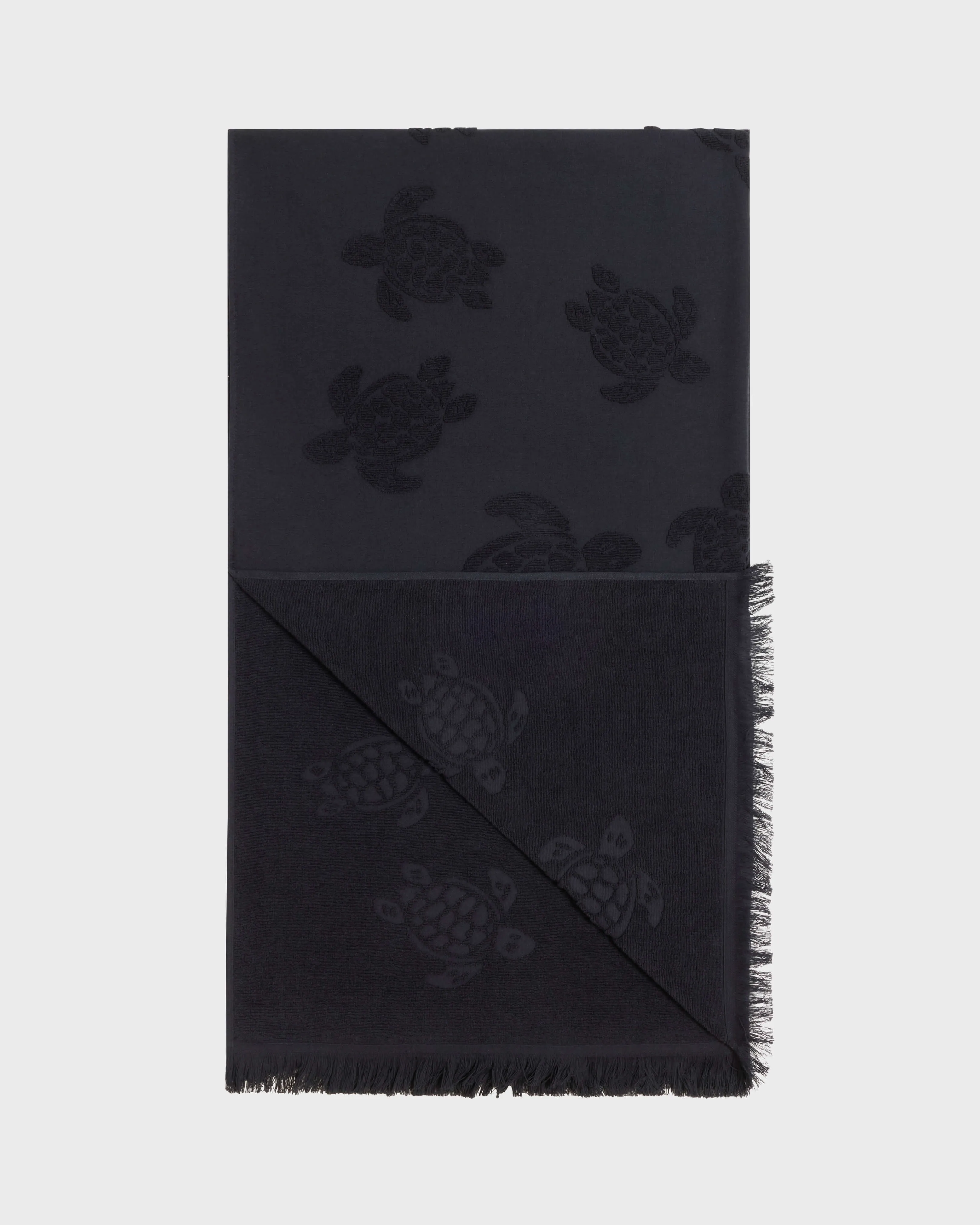 Vilebrequin - Strandtuch Aus Bio-baumwolle Schildkröten-jacquard - Strandtuch - Santah - Schwarz - Größe OSFA – Bild 2