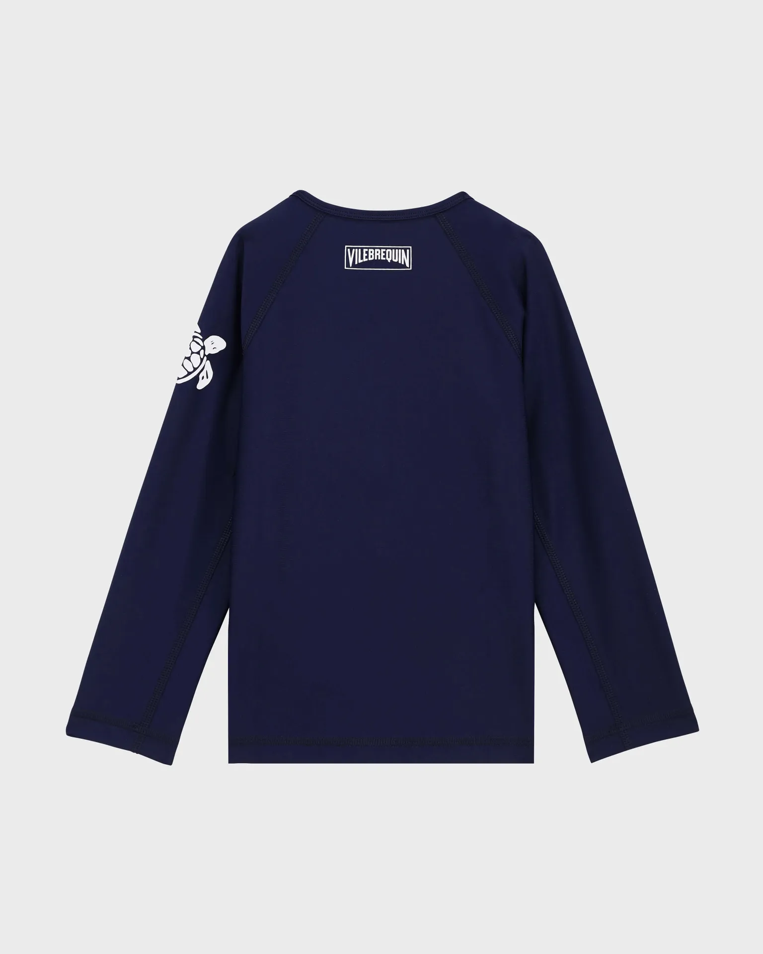 Vilebrequin - Langärmeliger Solid Rashguard - Rashguard - Glassy-z - Blau - Größe 4 – Bild 2