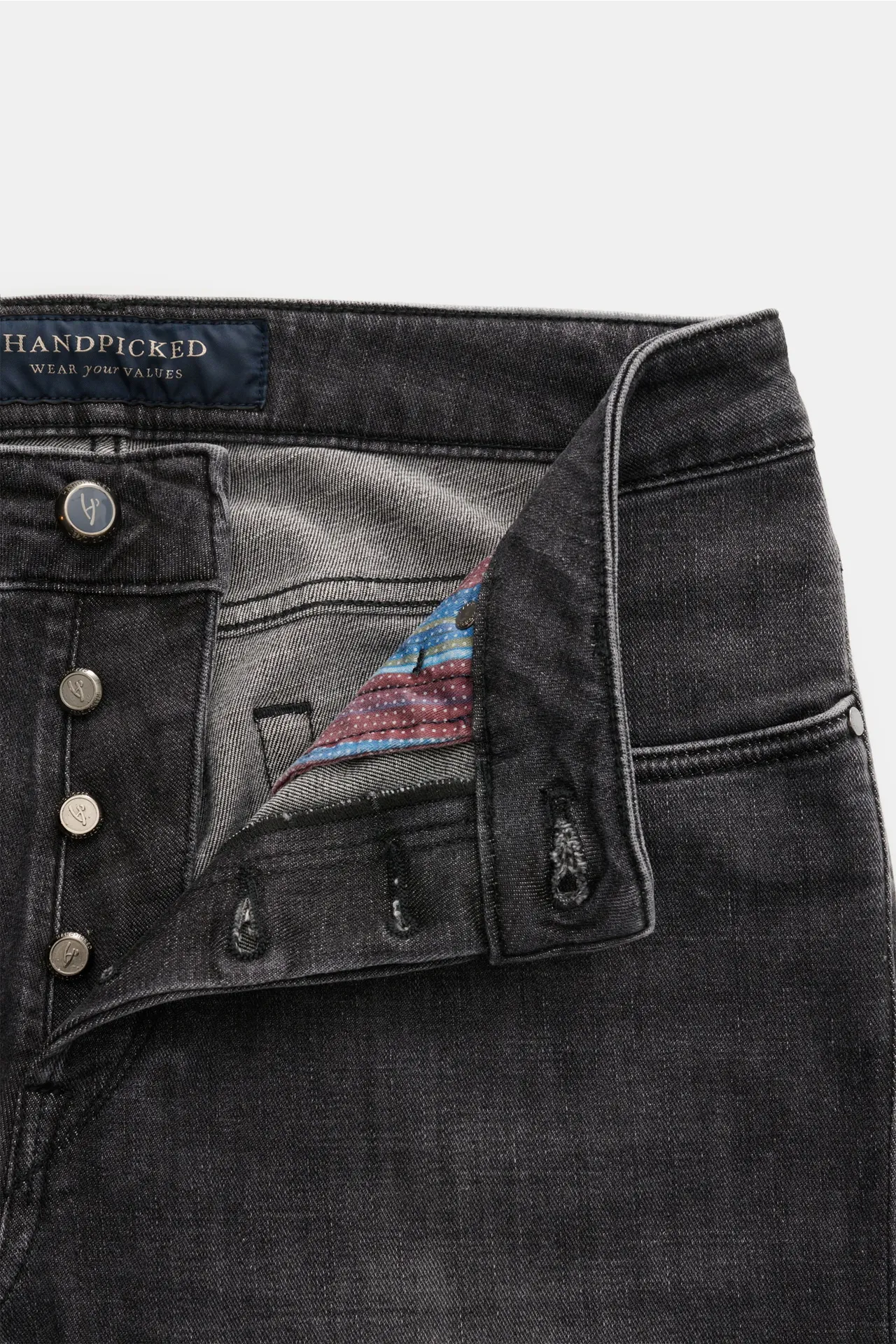 HandPicked - Herren - Jeans 'Ravello' dunkelgrau – Bild 4