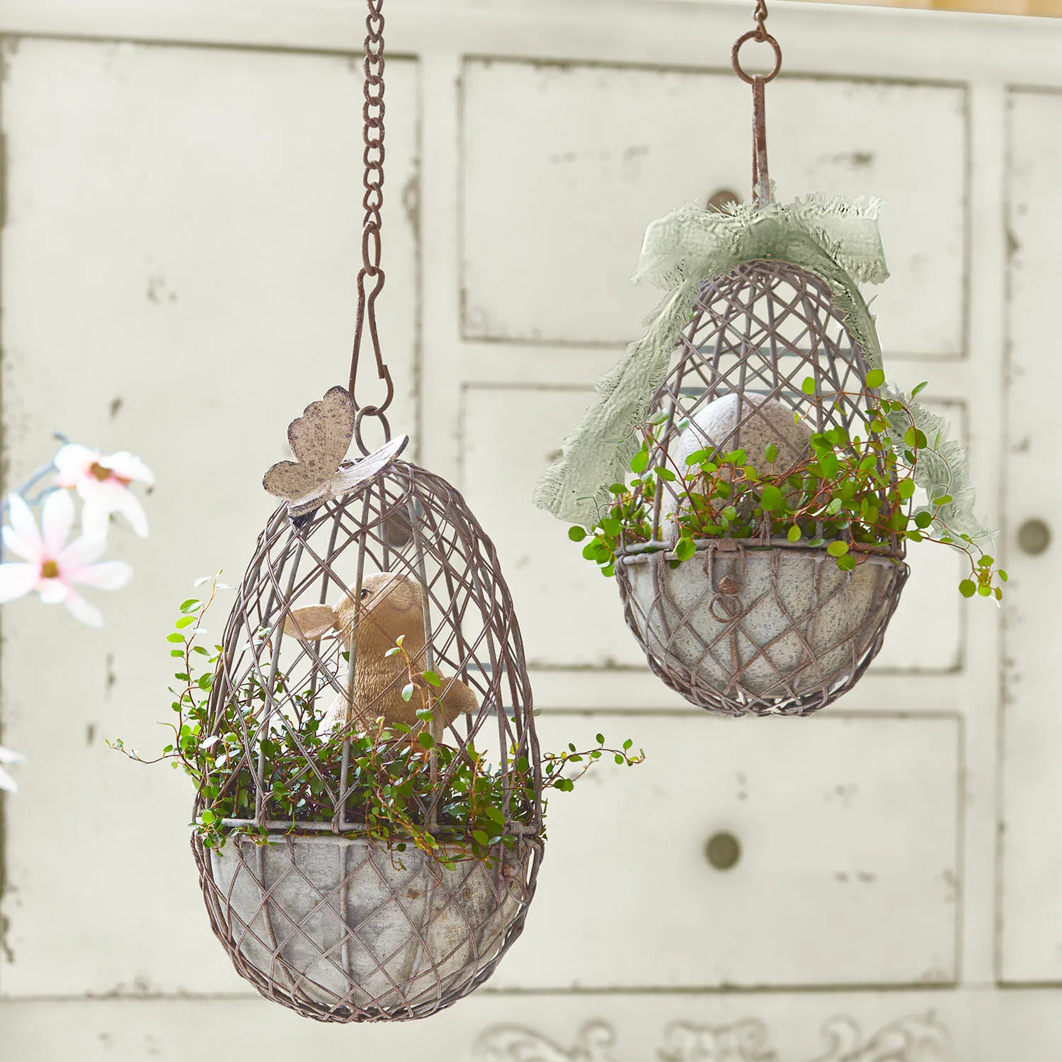Deko-Vogelvoliere 2er Set Eralin – Bild 2