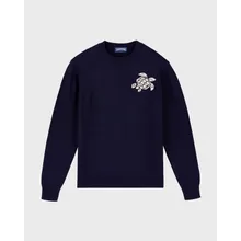 Vilebrequin - Turtle Rundhalspullover Aus Baumwolle Und Kaschmir Für Herren - Pullover - Rayol - Blau - Größe M Vilebrequin - Turtle Rundhalspullover Aus Baumwolle Und Kaschmir Für Herren - Pullover - Rayol - Blau - Größe M