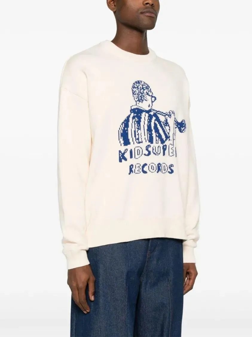 Kidsuper - Sweater With Embroidery - Größe XL - beige – Bild 3