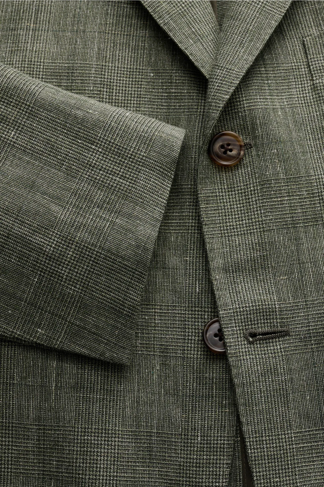 Belvest - Herren - Sakko graugrün/schwarz kariert – Bild 2