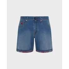 Vilebrequin - Crab Balloons Bermudashorts Aus Denim Für Herren - Bermuda - Garonne - Blau - Größe 30 Vilebrequin - Crab Balloons Bermudashorts Aus Denim Für Herren - Bermuda - Garonne - Blau - Größe 30