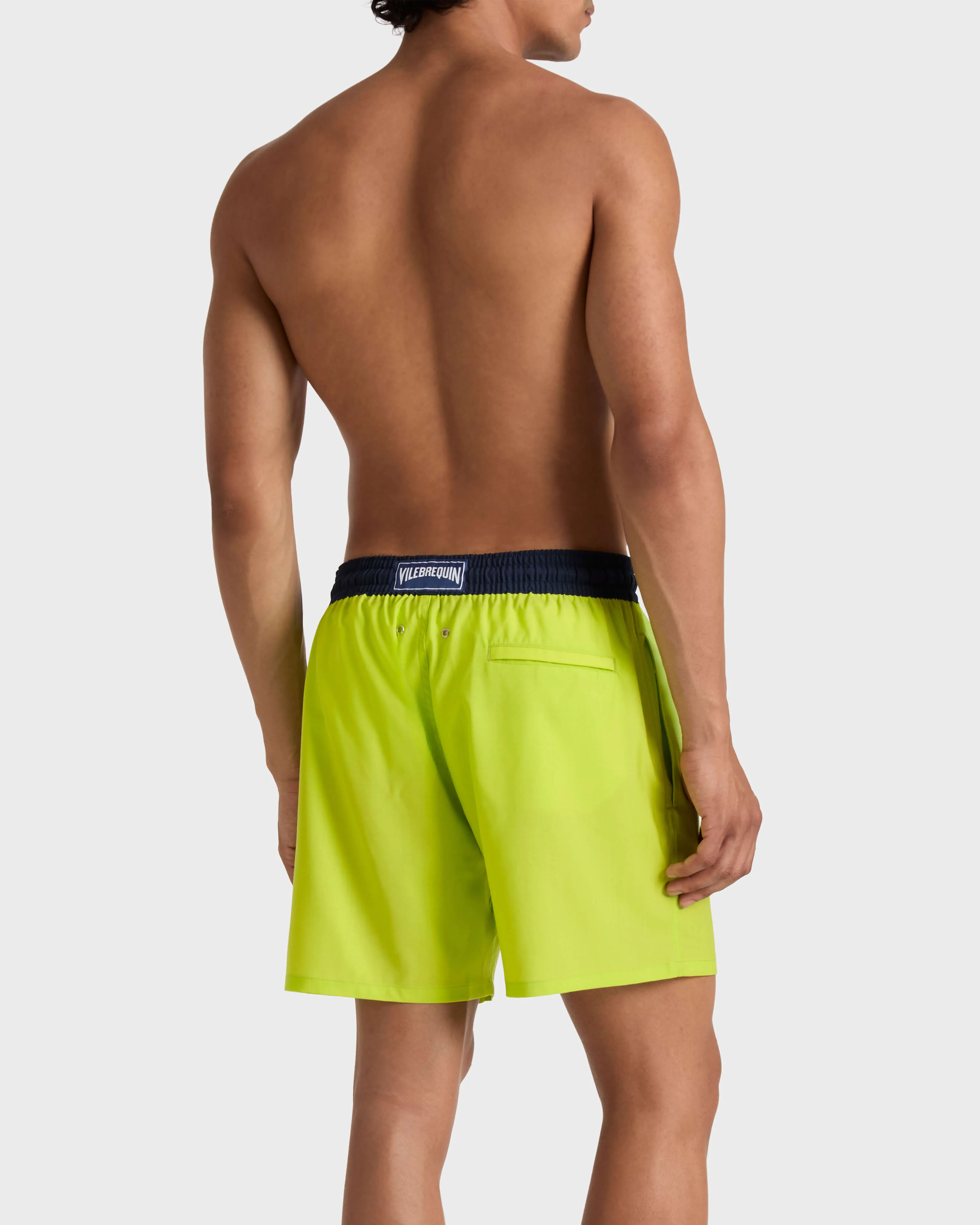 Vilebrequin - Herren-badehose Aus Ultrafeiner Wolle Super 120's - Bademode - Magnus - Grün - Größe M – Bild 4