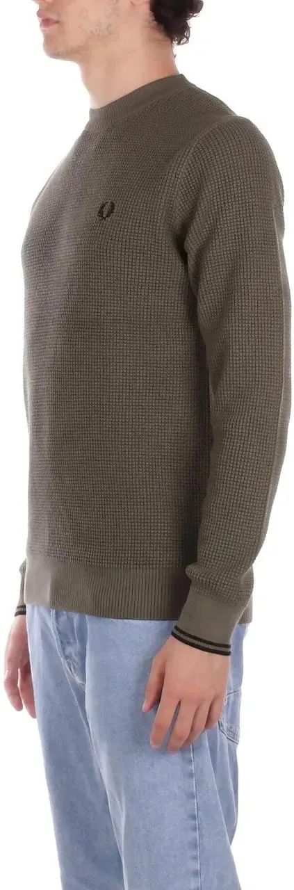 Fred Perry - Sweaters Verde Chiaro - Größe S - grau – Bild 4